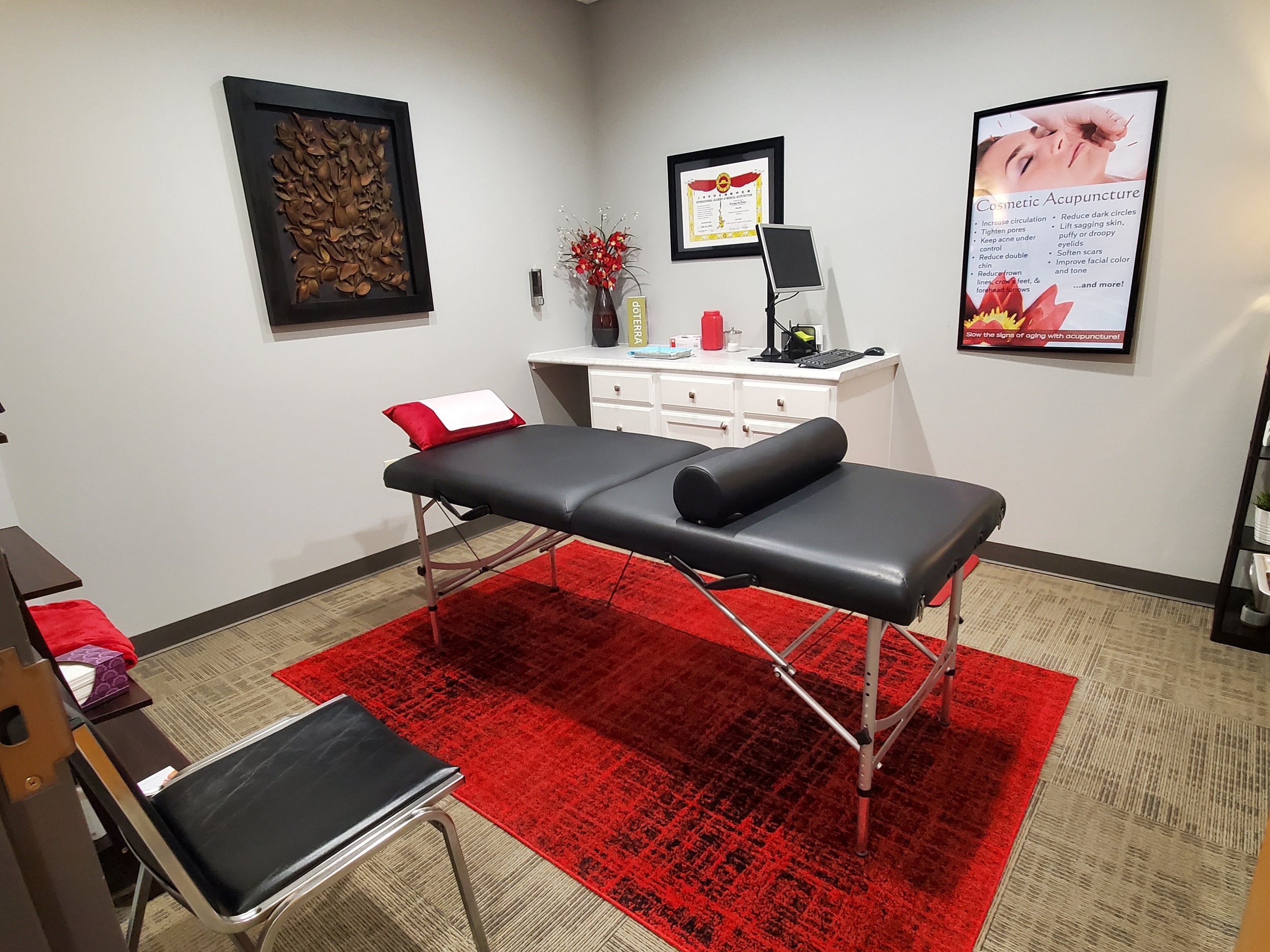 the allergy and spine center hendersonville tn-dr brittany bowers-chiropractic-acupuncture-allergy testing-room 2